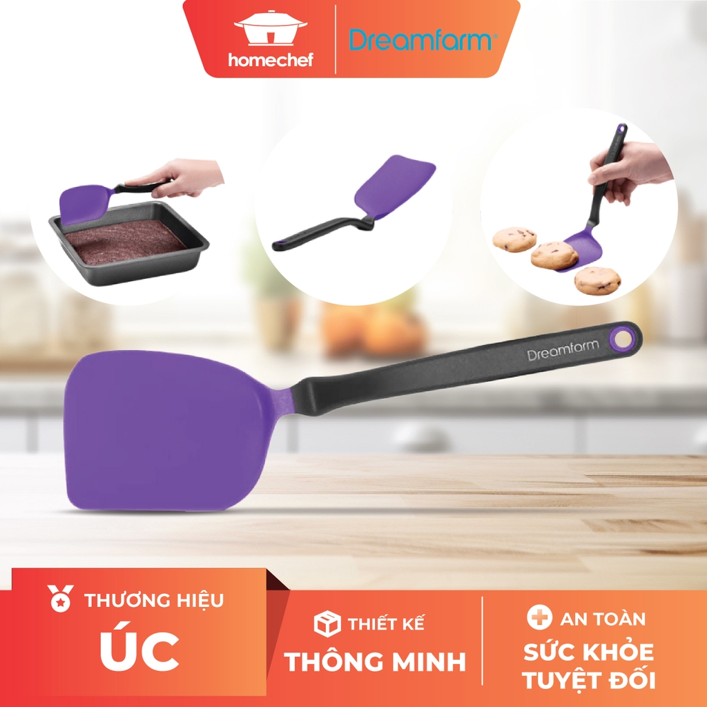 Xẻng lật thức ăn cỡ nhỏ Dreamfarm Mini Chopula-màu tím-DFCU3581