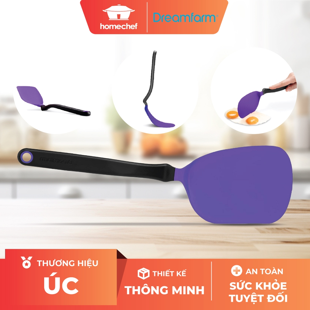 Xẻng lật thức ăn Dreamfarm Chopula-màu tím-DFCU3789
