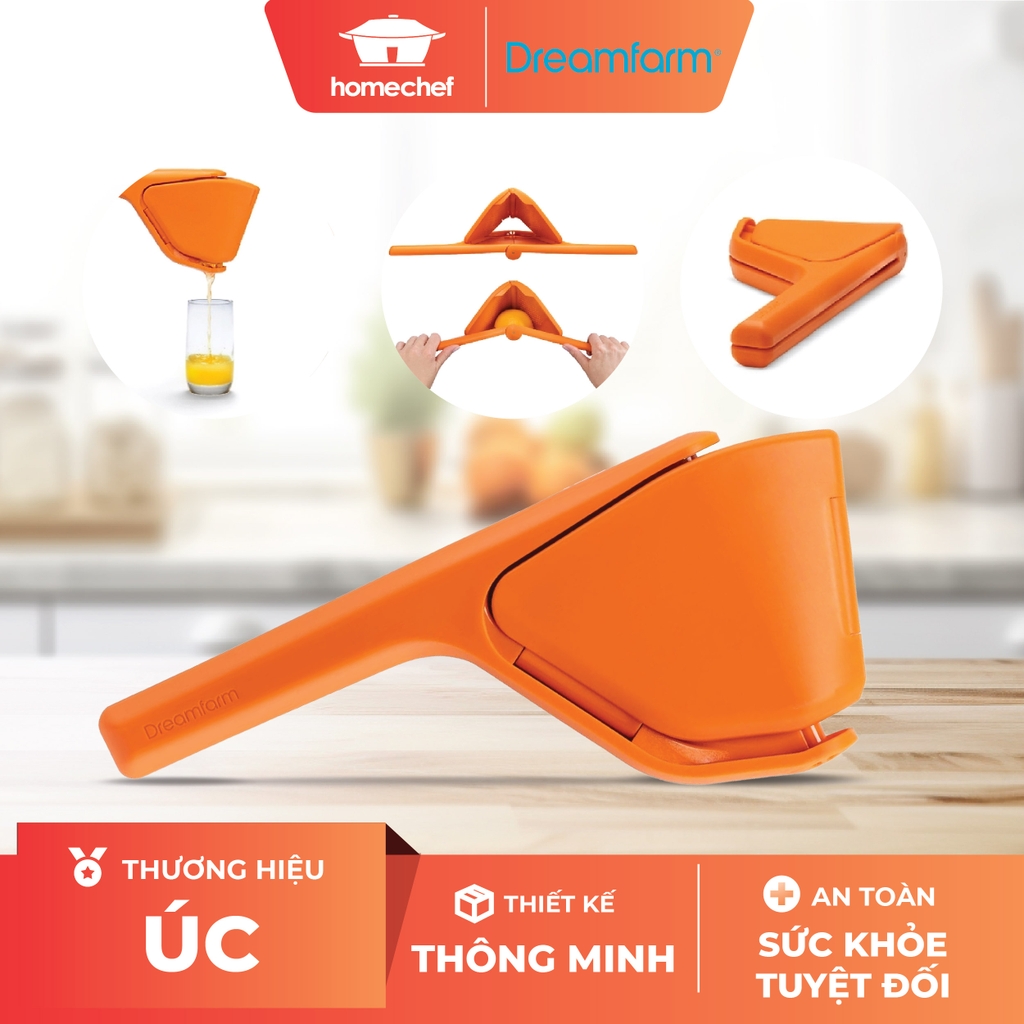Dụng cụ vắt cam Dreamfarm Fluicer cỡ lớn-màu cam-DFFU3444