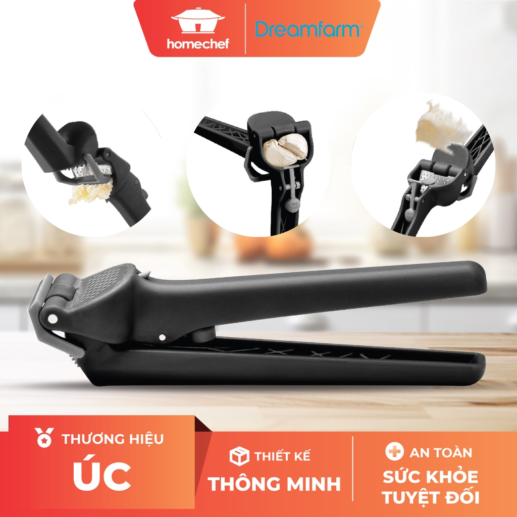 Dụng cụ ép tỏi Dreamfarm Garject Lite-màu đen-DFGA5615