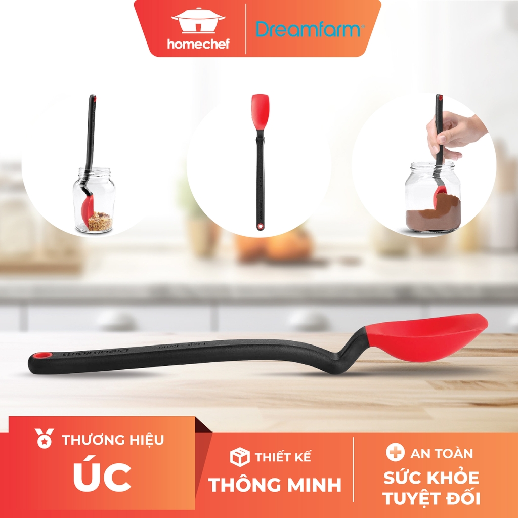 Thìa phết, vét lọ, thìa đong cỡ nhỏ Dreamfarm Mini Supoon-màu đỏ-DFSU2720