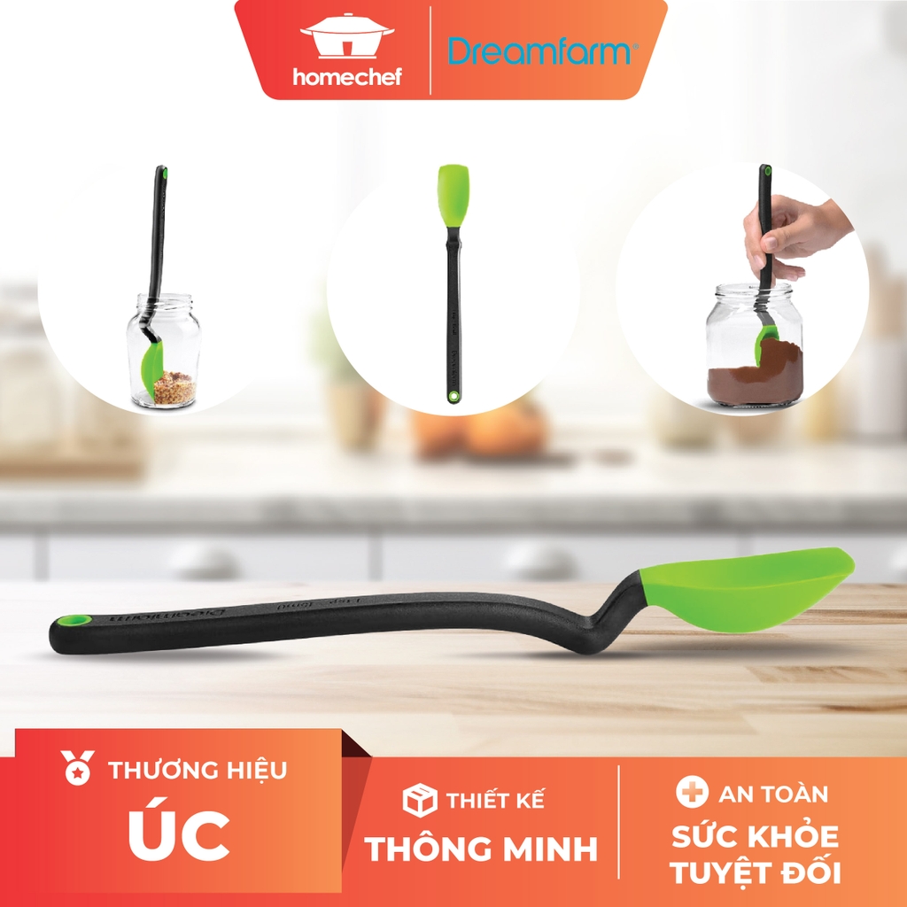 Thìa phết, vét lọ, thìa đong cỡ nhỏ Dreamfarm Mini Supoon-màu xanh lá-DFSU2768