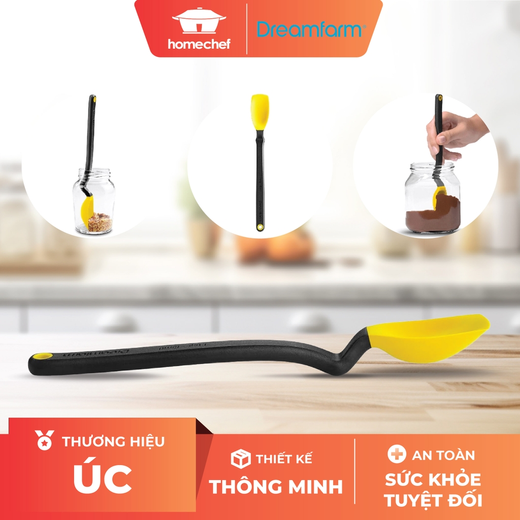Thìa phết, vét lọ, thìa đong cỡ nhỏ Dreamfarm Mini Supoon-màu vàng-DFSU2799