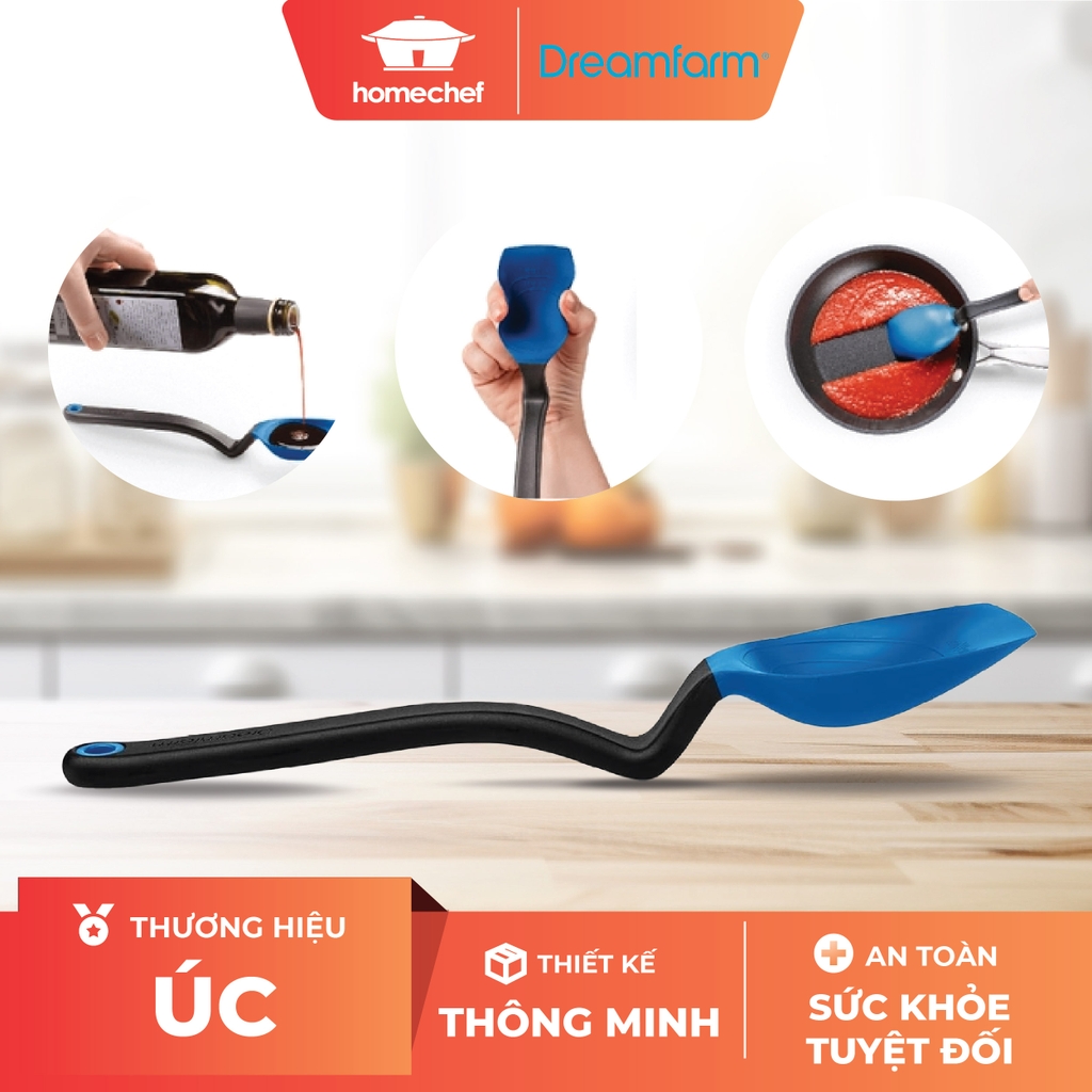 Thìa phết, nấu, đong cỡ lớn Dreamfarm Supoon-màu xanh cổ điển-DFSU8708