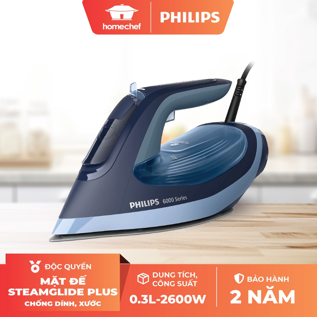 Bàn là, bàn ủi hơi nước Philips DST6120/20 2600W