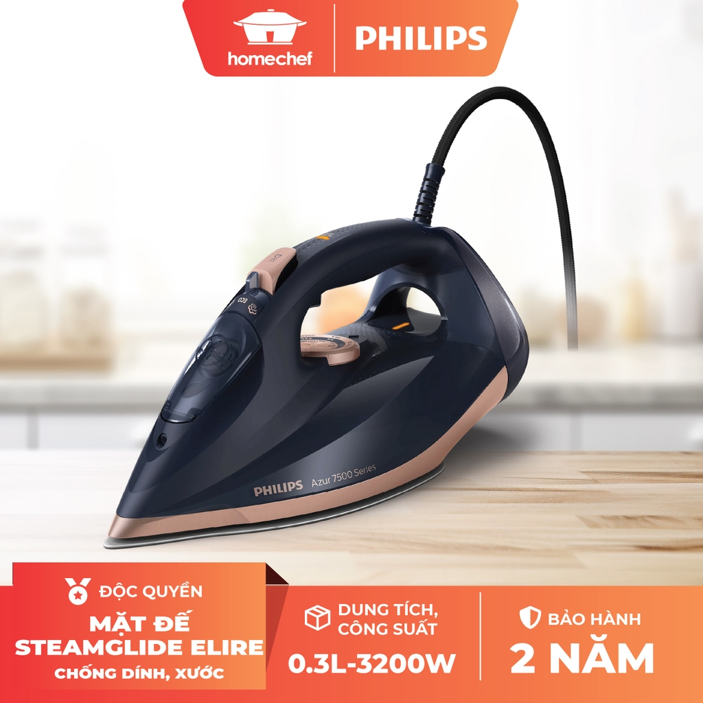 Bàn là, bàn ủi hơi nước Philips DST7510/80 3200W