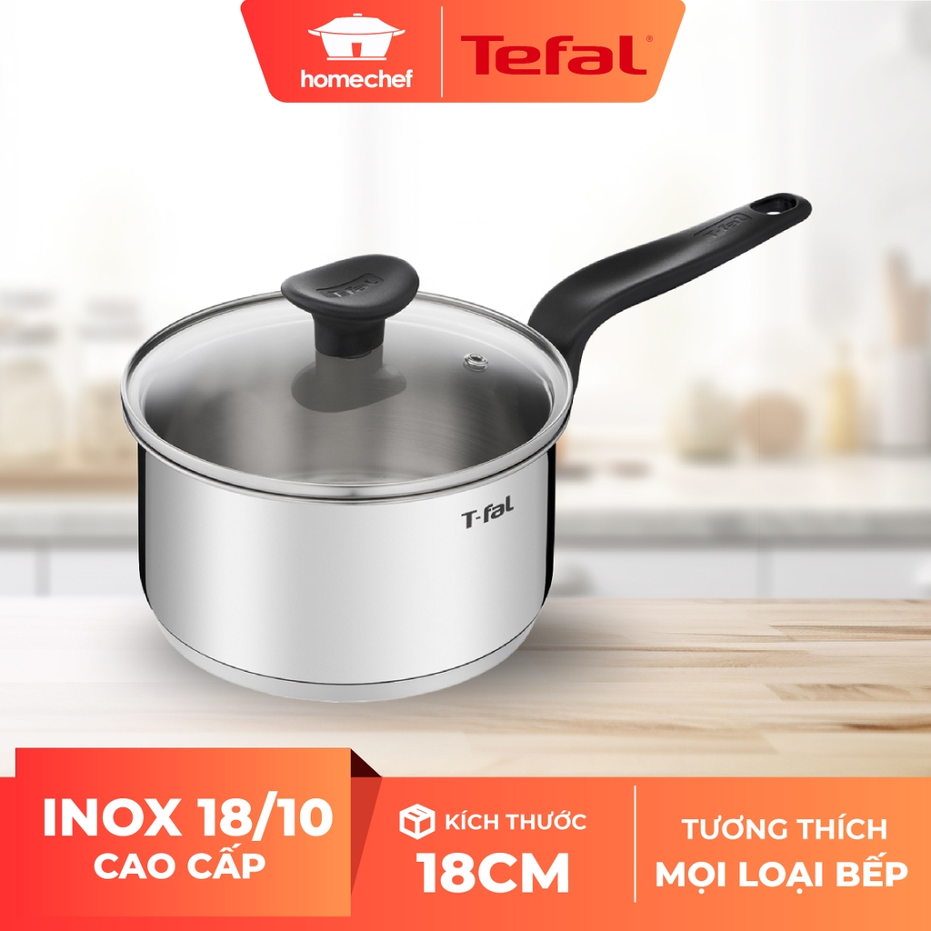 Nồi cán dài/ quánh inox Tefal Primary 18cm E3082375