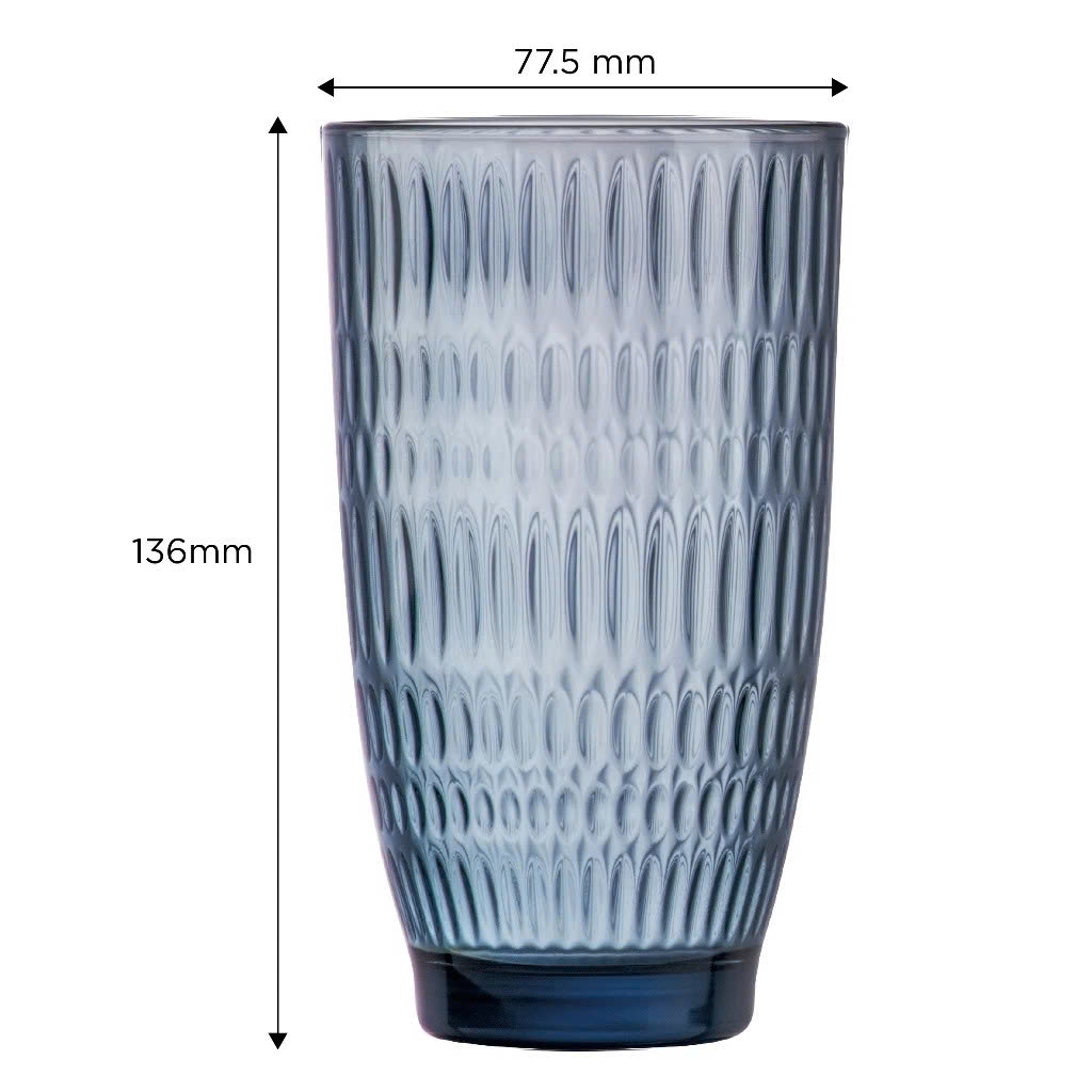 Bộ cốc (ly) cao Luminarc Ricky Dew 6 chiếc V8685 390ml