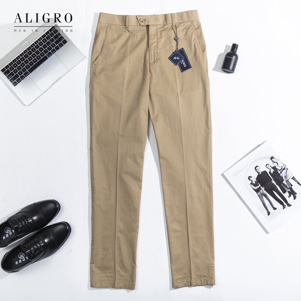 Quần Kaki Nam Công Sở Màu Be Vàng Nâu Algk052 Fashion Aligro