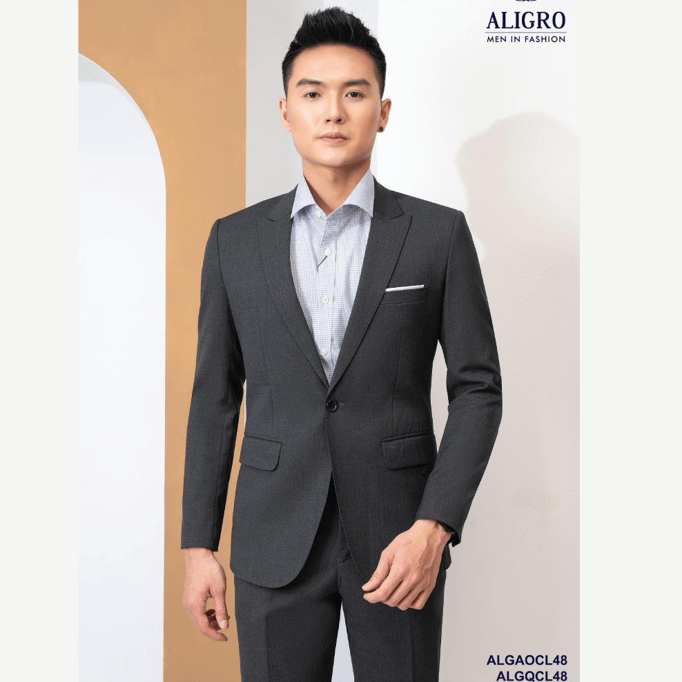 Áo vest kẻ nâu 6 khuy – haliofashion