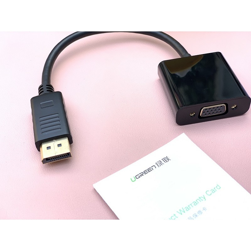 Cáp chuyển đổi Displayport to VGA chính hãng Ugreen 20415 cao cấp