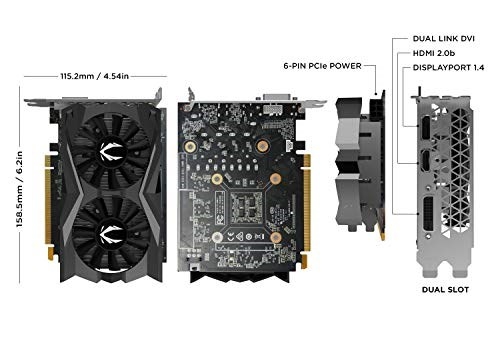 Card màn hình Zotac GTX 1650 Super 4GB 128-bit GDDR6 - ZT-T16510F-10L