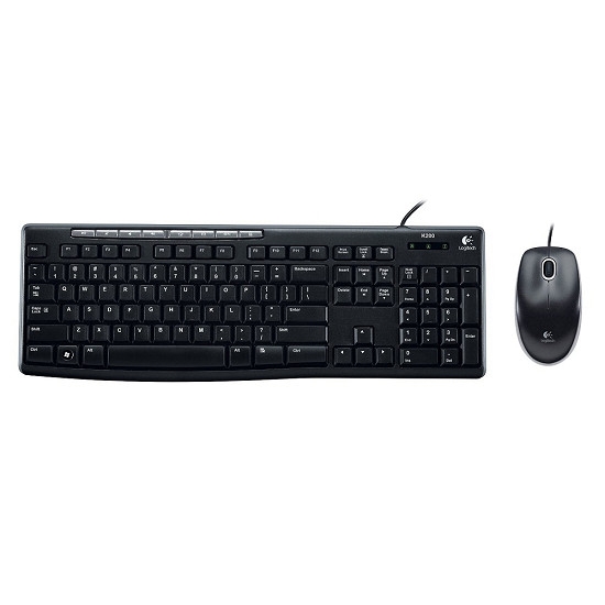 Bộ Bàn Phím Và Chuột Có Dây Logitech MK200