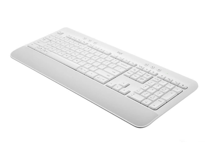 Bàn phím không dây Logitech K650 Signature Bluetooth Wireless màu trắng (Off-white)