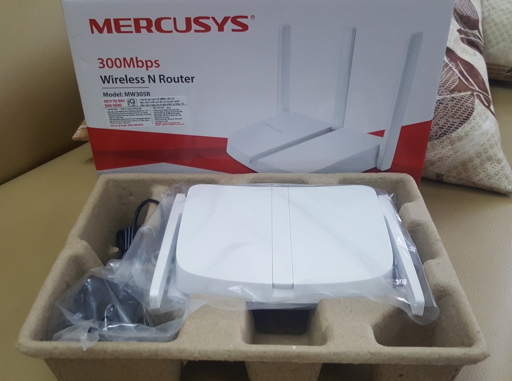 Bộ phát wifi 3 râu Mercusys MW305R chuẩn N 300Mbs chính hãng
