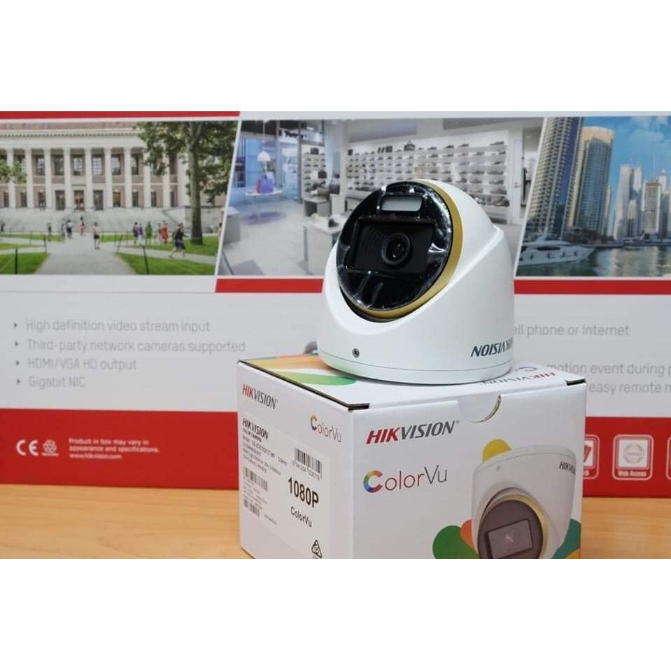 Camera HDTVI ColorVu 2MP HIKVISION DS-2CE70DF3T-MF