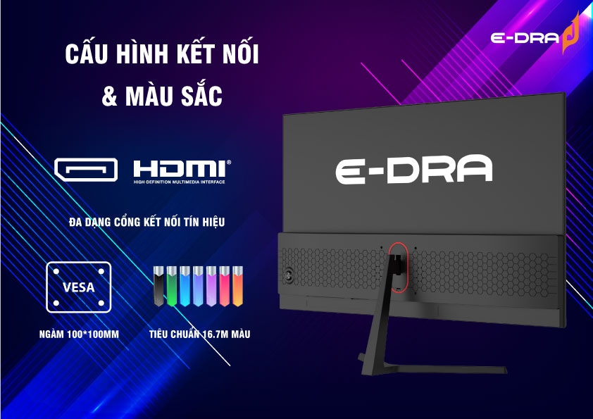 Màn hình Gaming E-DRA EGM27F2 27 inch FullHD 165hz