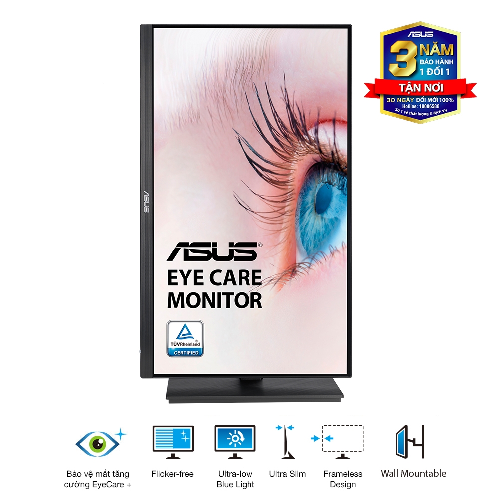 Màn Hình ASUS VA24EQSB (23.8 inch - IPS - FHD - 75Hz - 5ms - Low Blue Light - Flicker Free )