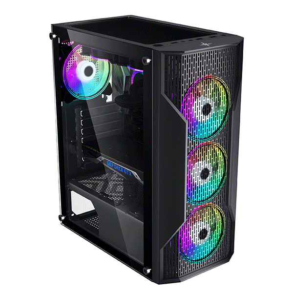 Vỏ máy tính KENOO ESPORT AF300 - Mầu Đen - (Size ATX)