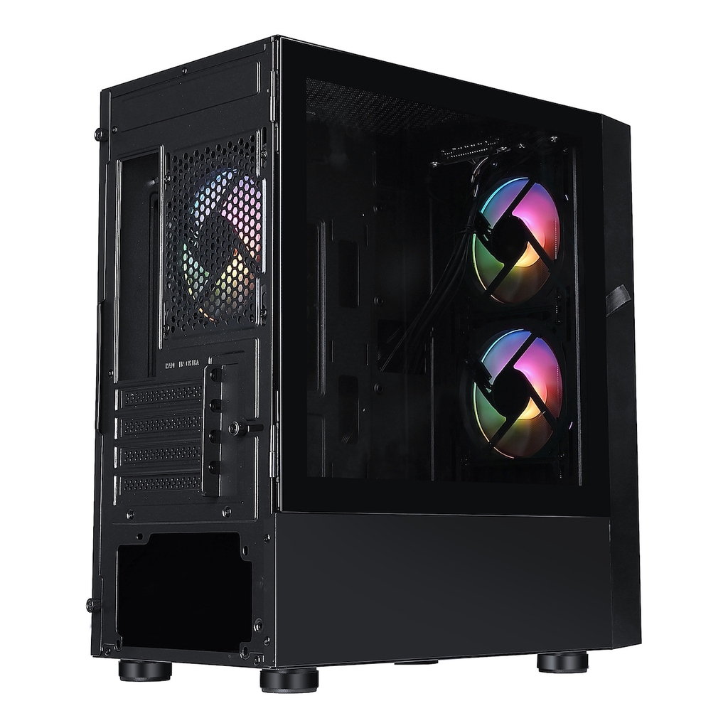 Case Jetek Squid X3 Black (3 Fan RGB)