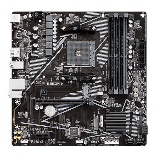 Mainboard Gigabyte B550M K (AMD B550/ AM4/ M-ATX/ DDR4)