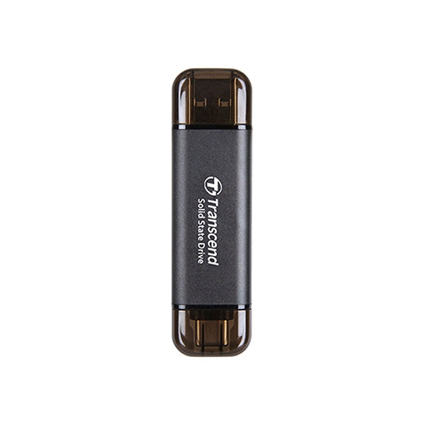 Ổ cứng di động SSD Transcend ESD310C 256Gb USB-A & USB-C Màu đen