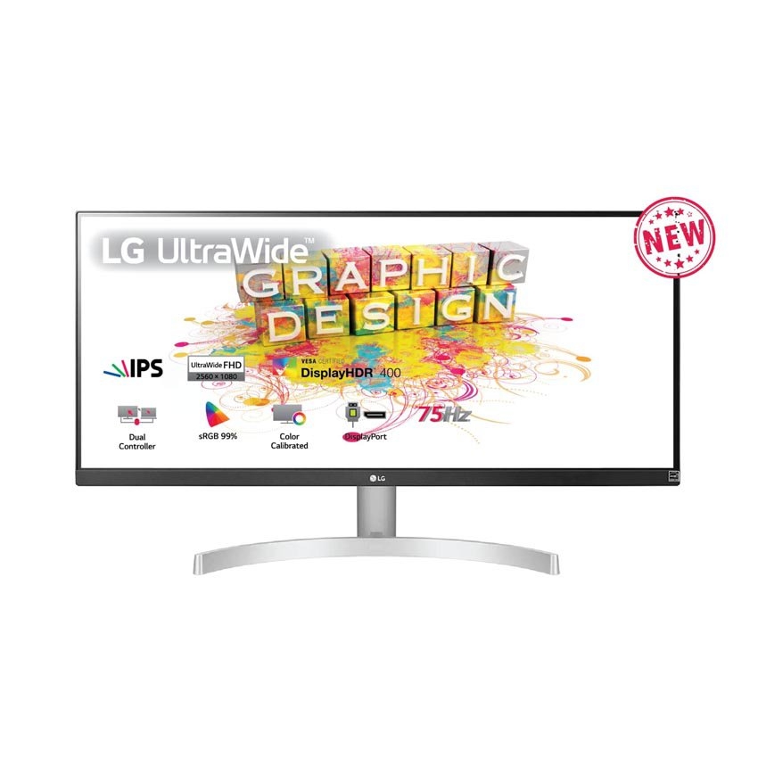 Màn hình LG 29WN600-W (29 inch, WFHD, IPS, 75Hz, HDMI+DP) (29WN600-W.ATV)