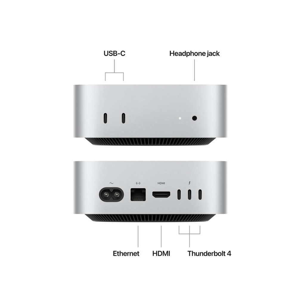 Mini PC Apple Mac M4 (10 Core CPU/ 10 core GPU/ 16GB/ 256Gb SSD)