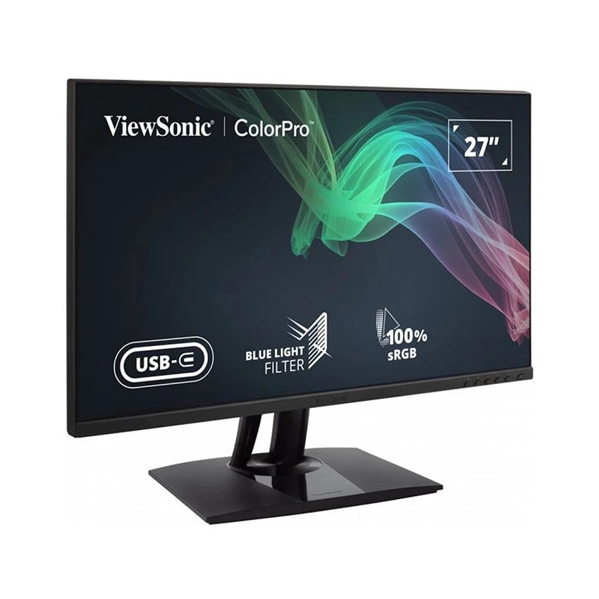 Màn hình ViewSonic VP2756-2K thiết kế đồ họa 27 inch, Đạt chứng nhận Pantone, delta E <2, 100%sRGB, sạc 60W