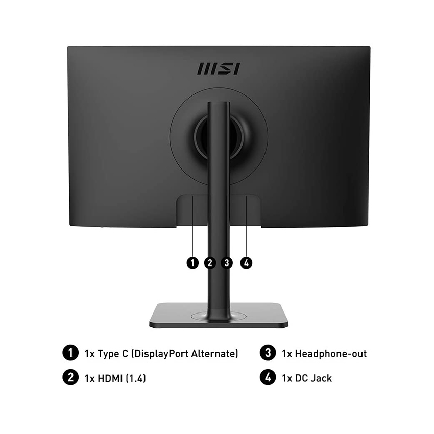 Màn hình MSI MD241P (23.8 inch/FHD/IPS/75Hz/5ms/250nits/HDMI+USBC/Loa/Đen)