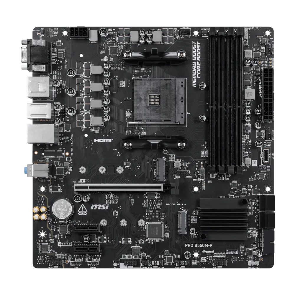 Mainboard MSI PRO B550M-P (AMD B550/ Socket AM4/ M-ATX/ 4 khe ram)