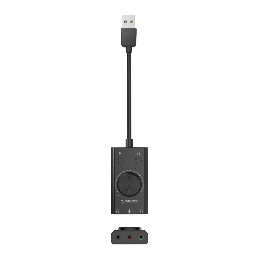 Card âm thanh cắm cổng USB Orico SC2-BK