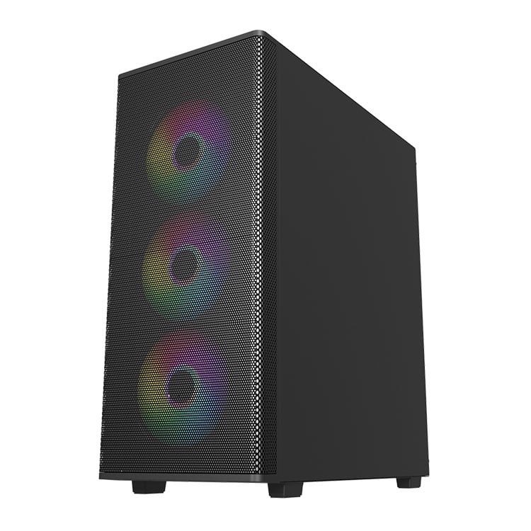 Vỏ Case MIK AION BLACK 3FA (ATX/Mid Tower/Màu Đen/3Fan ARGB)