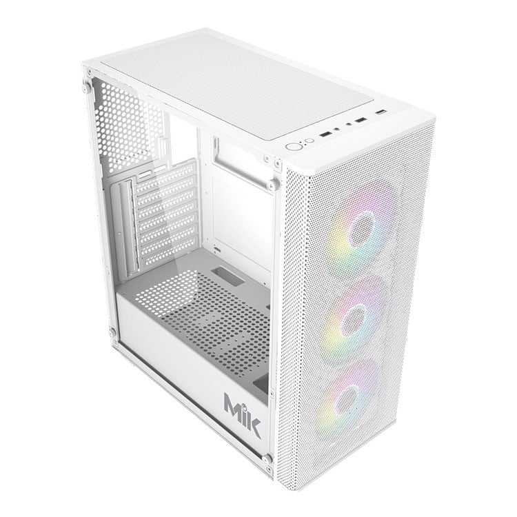 Vỏ Case MIK AION WHITE 3FA (ATX/Mid Tower/Màu Trắng/3Fan ARGB)
