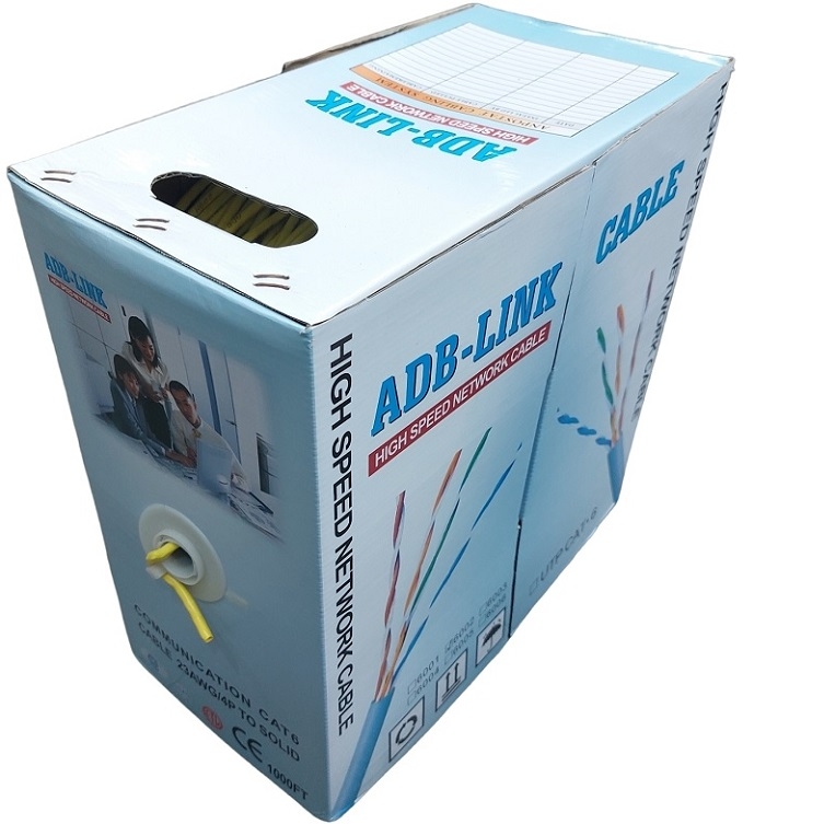 Dây Cáp Mang ADB Link Cat6 UTP 305m (Màu vàng)