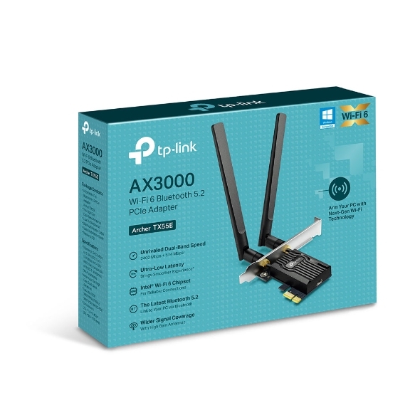 Cạc mạng WiFi + Bluetooth TP-Link Archer TX55E PCI Express