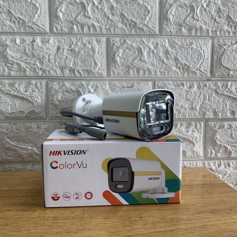 Camera HDTVI ColorVu 2MP thân trụ HIKVISION DS-2CE10DF3T-F