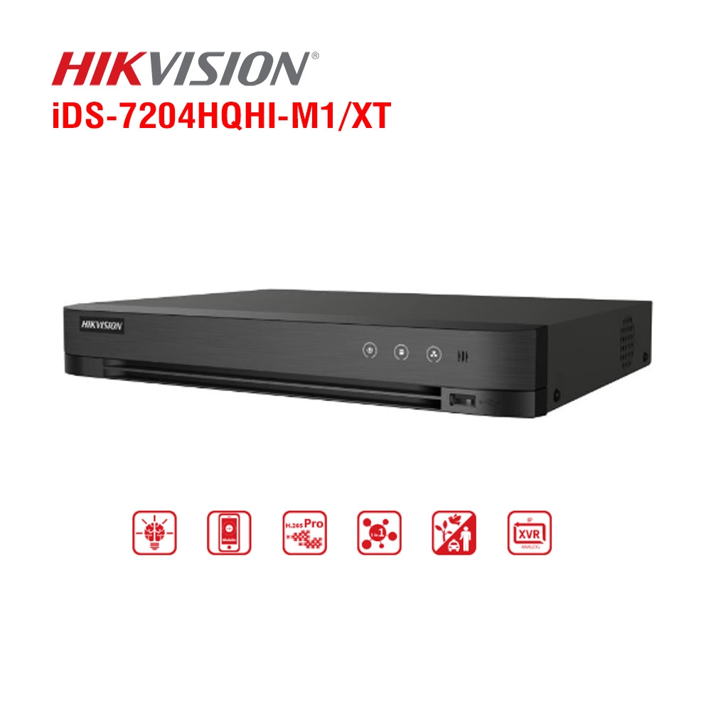 Đầu ghi 4 kênh Turbo ACUSENSE Hikvision iDS-7204HQHI-M1/XT