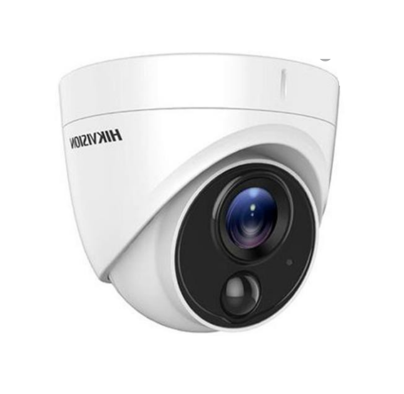 Camera HDTVI bán cầu 5MP Độ phân giải 2560x1944 - tích hợp cảm biến PIR + đèn Hikvision DS-2CE71H0T-PIRL