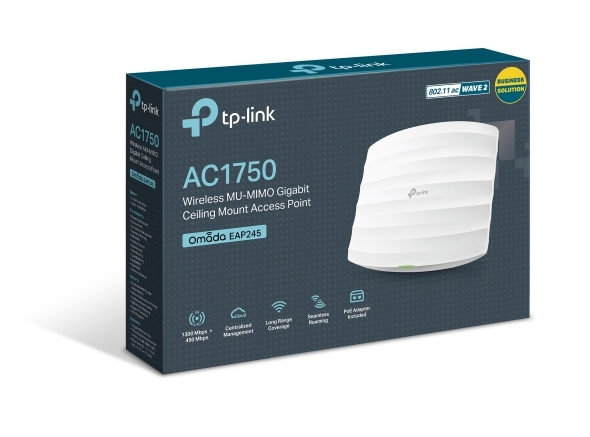 Access Point Wi-Fi Băng Tần Kép Gigabit gắn trần AC1750 TP-link EAP245