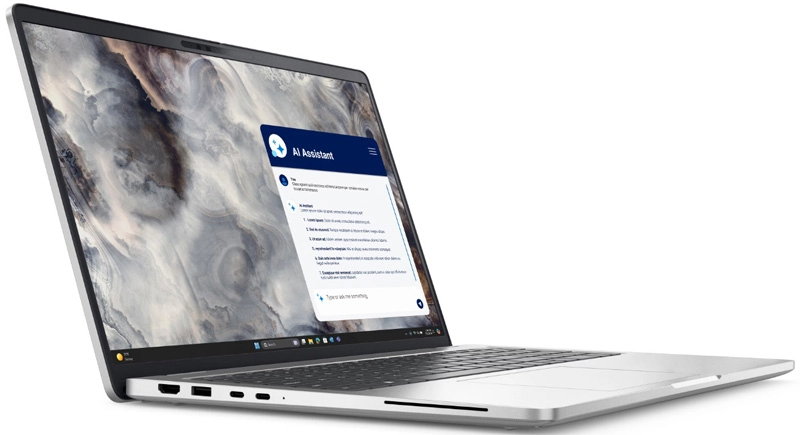 laptop Dell 16 DC16251 DC6C7557W1-Silver Intel Core 7 150U, 16GB (2x8GB) DDR5, 1TB SSD NVMe, VGA Nvidia GT 2GB MX570A,  16