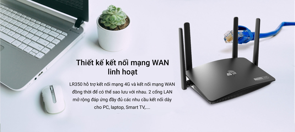 Totolink LR350 - Bộ định tuyến không dây 4G LTE