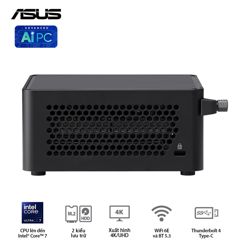 Mini PC ASUS NUC 14 Pro Tall Revel Canyon | U7- 155H (RNUC14RVHU700000I)
