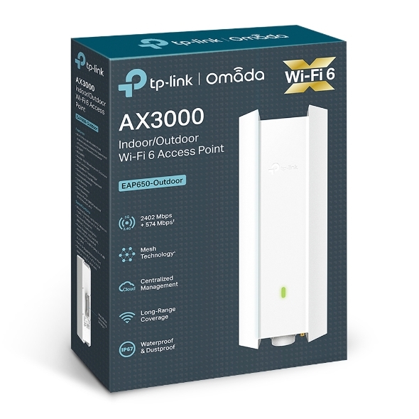 Bộ phát WiFi 6 AX3000 TP-Link EAP650-Outdoor AX3000
