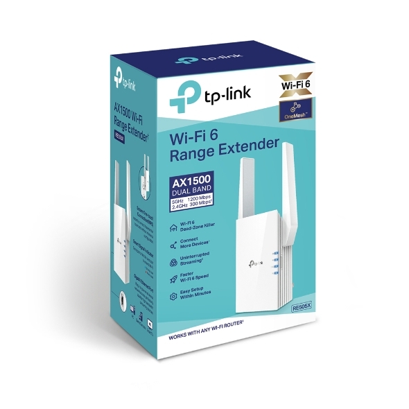 Bộ mở rộng Wi-Fi 6 TP-Link RE505X - Bộ Mở Rộng Sóng Wi-Fi AX1500