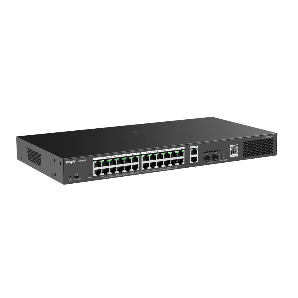 Layer 2 Smart Managed PoE Switch 28 Cổng RUIJIE RG-ES228GS-P