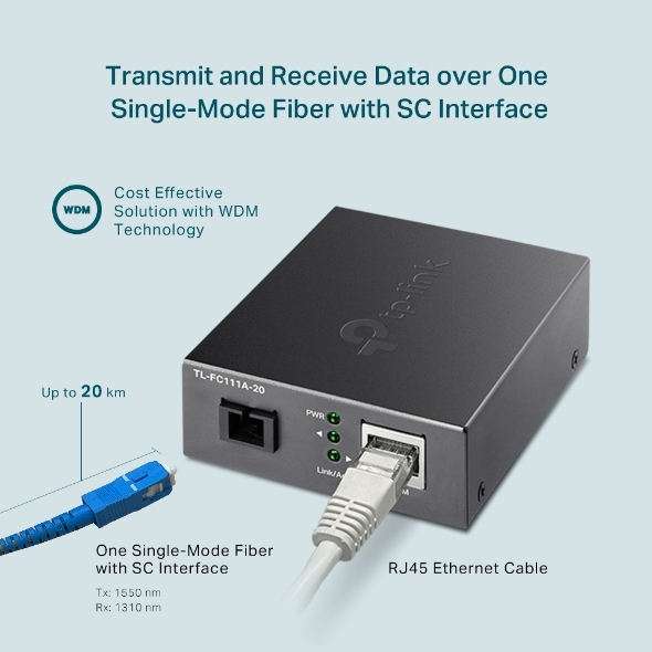 Bộ chuyển đổi quang điện 10/100Mbps TP-Link TL-FC111A-20