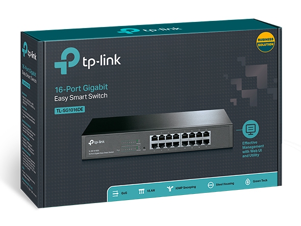 Smart Switch TP-Link TL-SG1016DE 16-port 10/100/1000Mbps