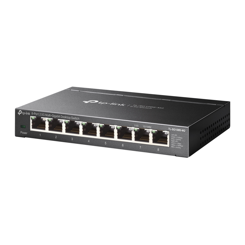 Switch Để Bàn 8-Cổng 2.5G TP-Link TL-SG108S-M2