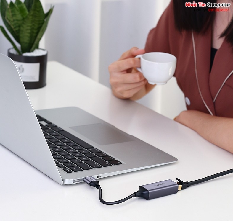 Cáp USB 3.0 to Lan Ugreen 50922 tốc độ đường truyền Gigabit 10/100/1000Mbps